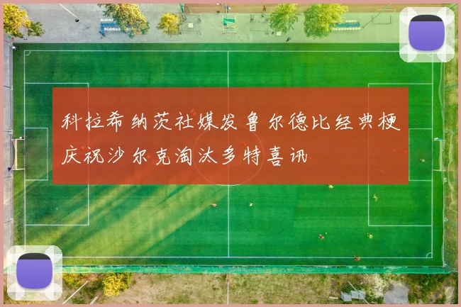 科拉希纳茨社媒发鲁尔德比经典梗庆祝沙尔克淘汰多特喜讯